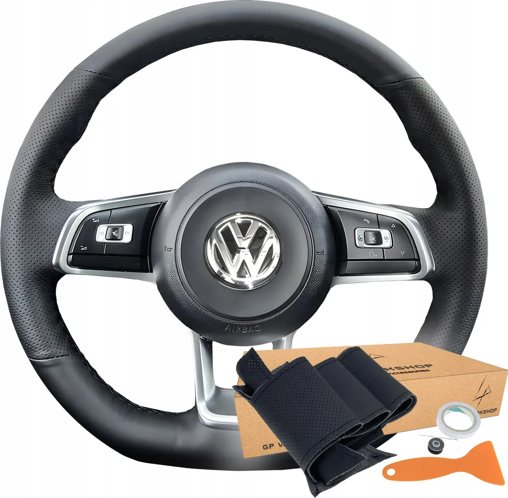 Coprivolante VW Polo Golf Tiguan | Protezione in Pelle Premium Antiscivolo