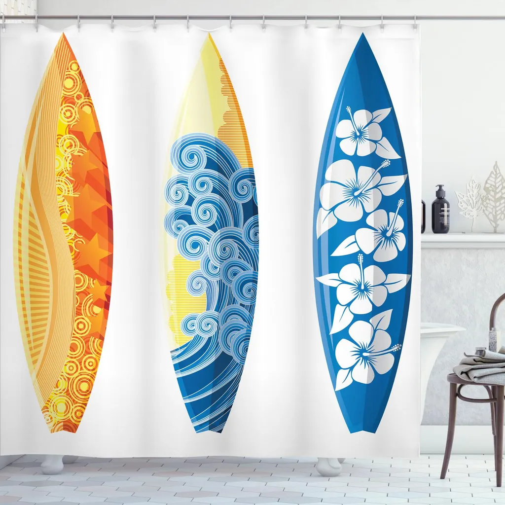 Tenda da doccia in tessuto con mandala, stile bohémien