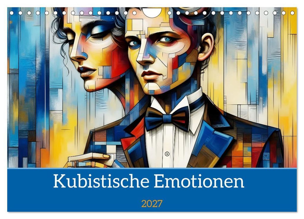 Kubistische Emotionen (Wandkalender 2027 DIN A4 quer), CALVENDO Monatskalender