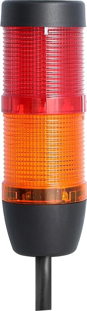 STEX24 Signalsäule gelb-rot, 50mm, 24V AC/DC, LED-Dauerlicht Kabel 0,6 Meter, SS50-OB2/24 130 Anschlusstechnik: