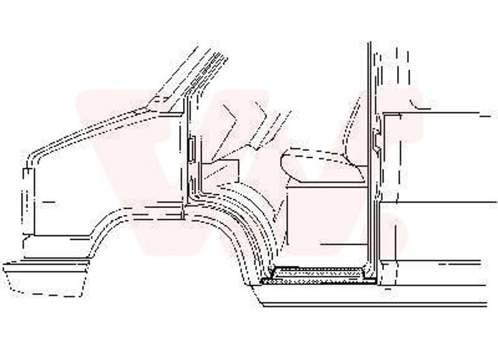 VAN WEZEL 1745102 Schweller Reparaturblech Einstiegblech Rechts für FIAT DUCATO Kasten (290) DUCATO Pritsche/Fahrgestell (290) DUCATO Kasten (280)