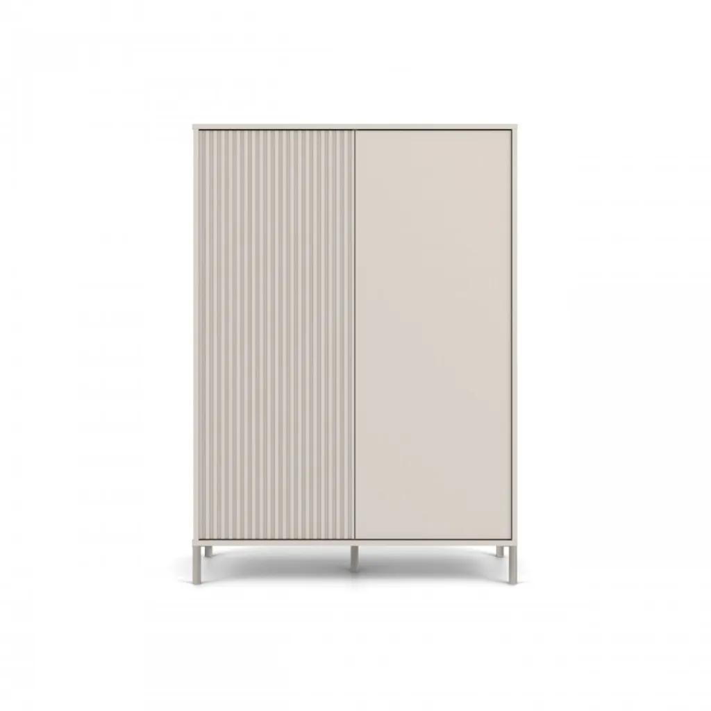Meuble haut ELBA 104 cm cachemire - Solution gain de place pour studio - 7