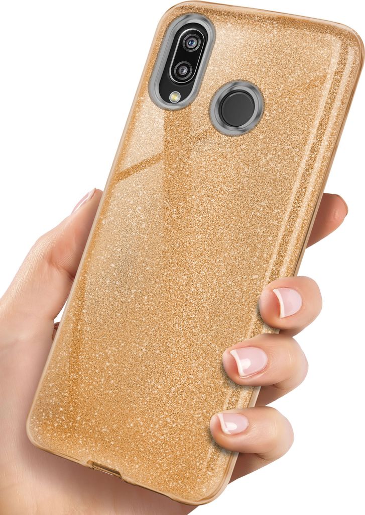 GLITTER-Case für Huawei P20 Lite, Farbe:Shine - Gold Produktbild 