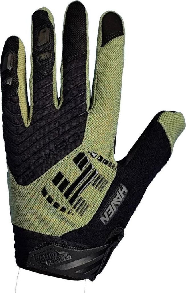 HAVEN Langfinger-Fahrradhandschuhe - DEMO NEO LONG - Grün/Schwarz XL