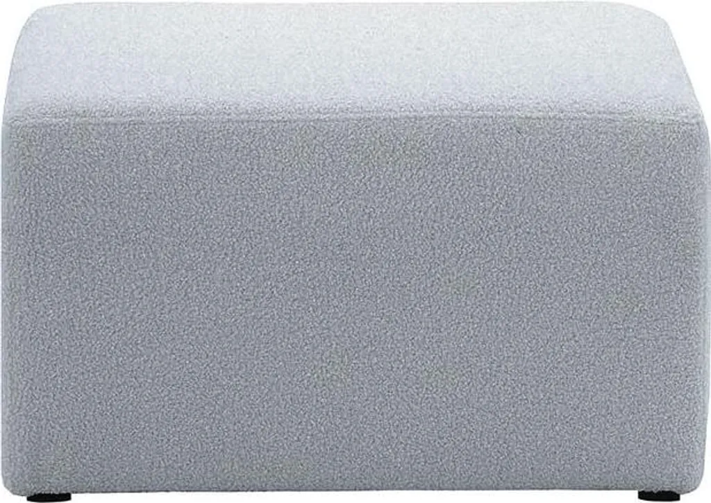 Pouf Amy Teddy slate - Gagnez de la place avec ce siège d'appoint gris