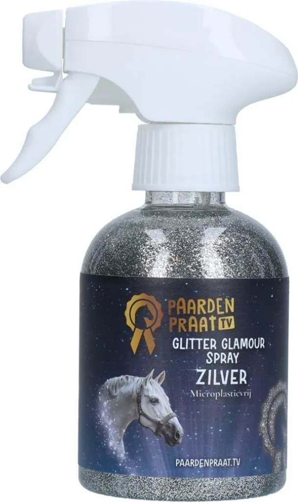 Horse Talk Glitter Glamour Spray Argento - 2