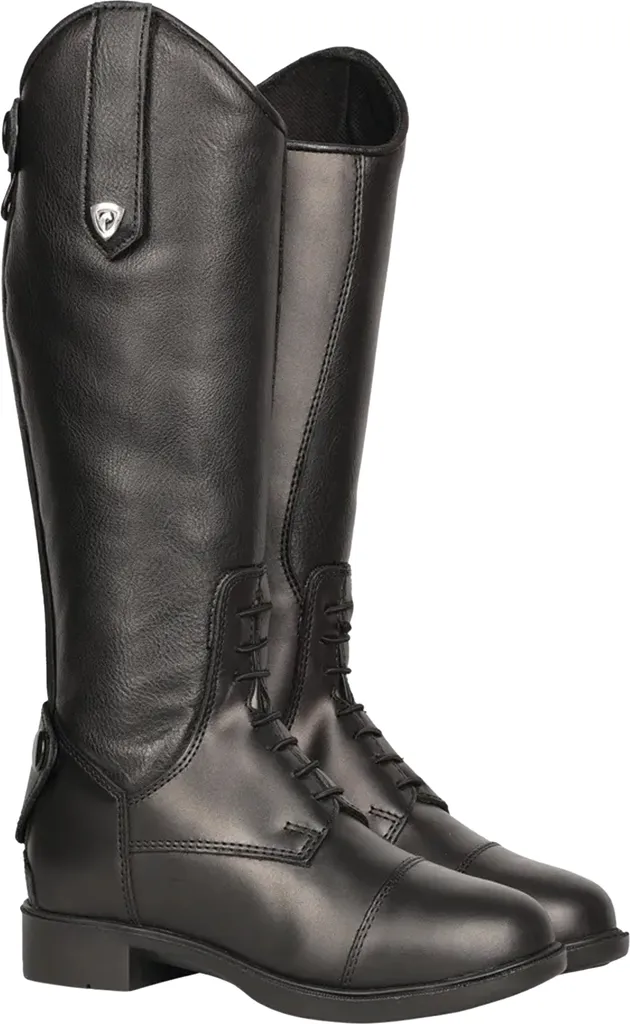 Bottes d'équitation junior Cascano Hy en cuir pour concours et club (28)
