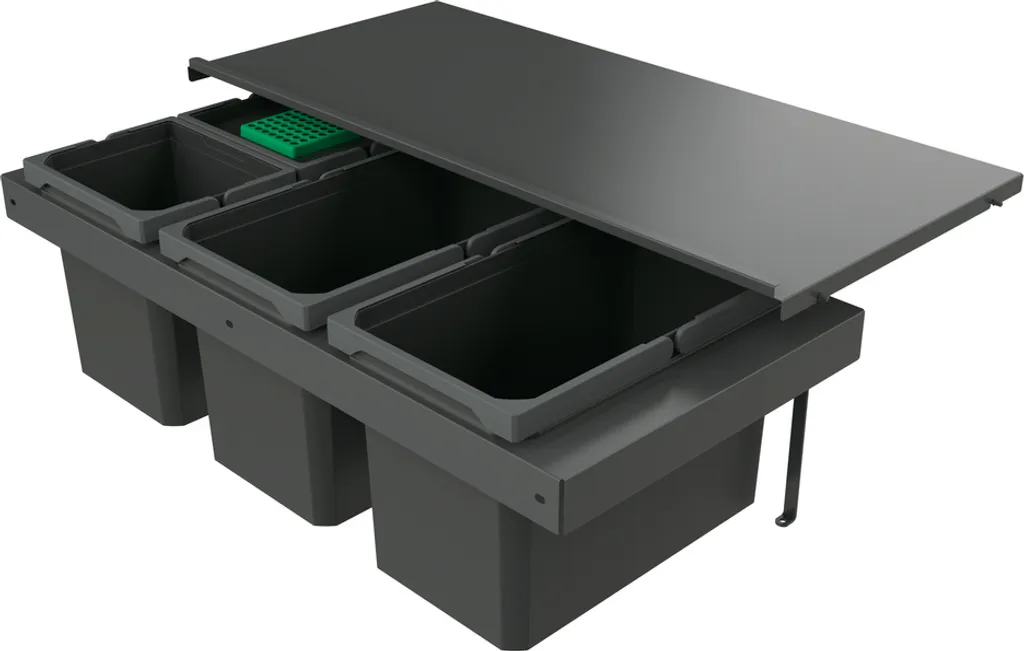 Naber 8013398 Collecteur de Déchets Cox Stand-UP 280 S/900-4 46L Gris
