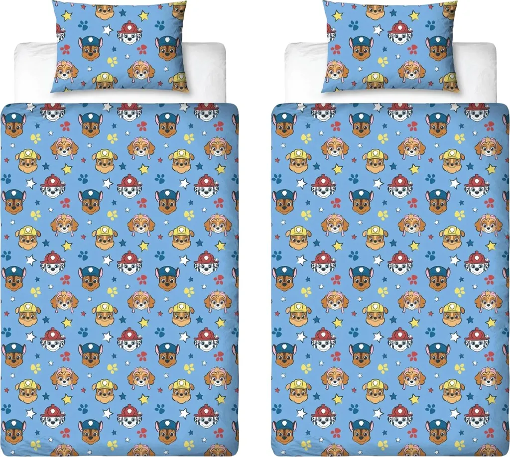 Linge de Lit Réversible Paw Patrol Squad TC254 Multicolore Lit 1 Place