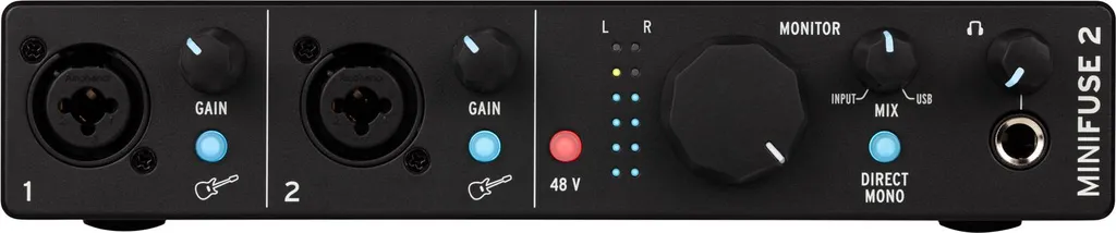 Interface Audio USB Arturia MiniFuse 2 BK pour Home Studio Pro