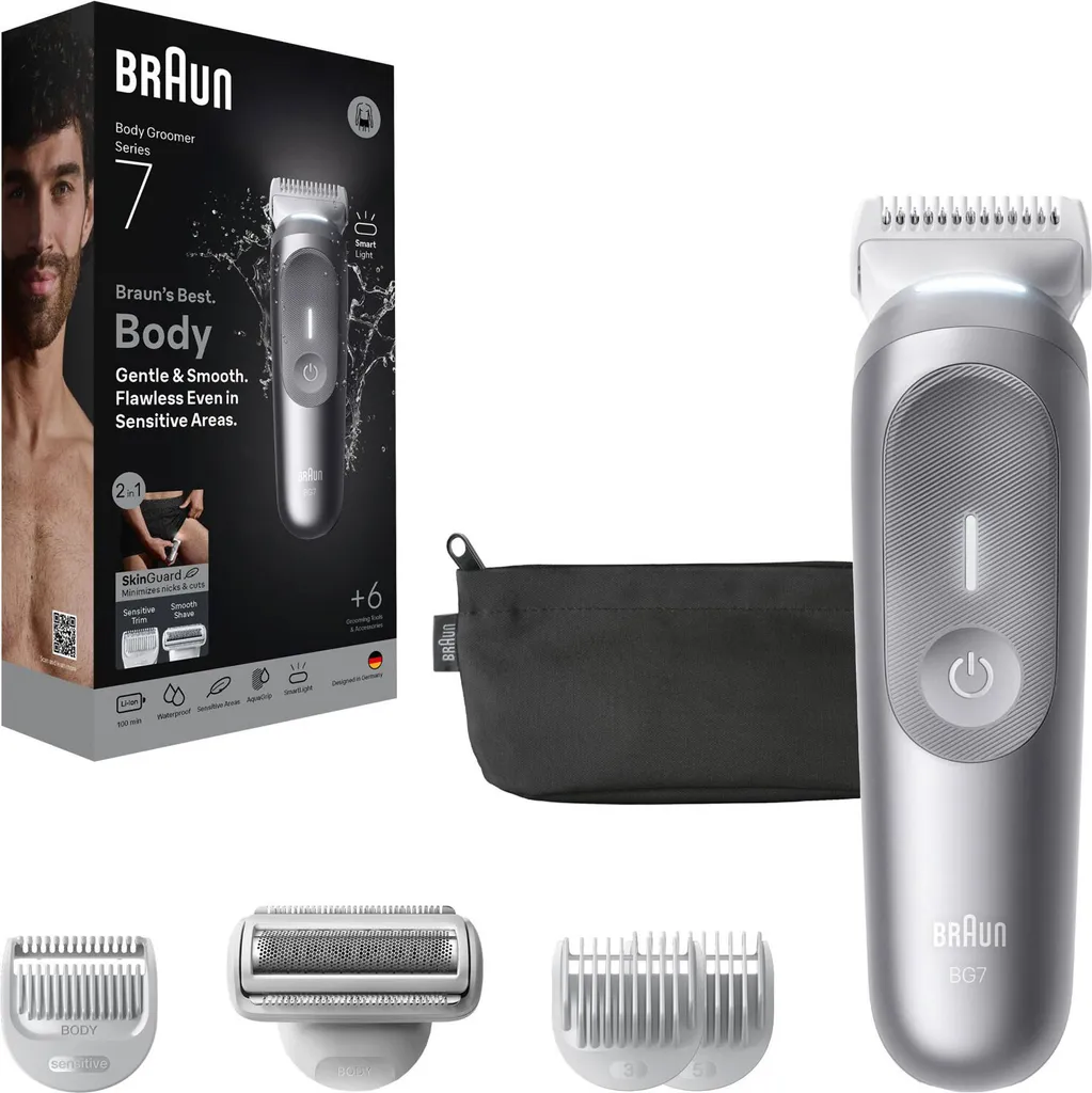 Braun Series 7 BG7550 Tondeuse Corps Homme Précise et Douce