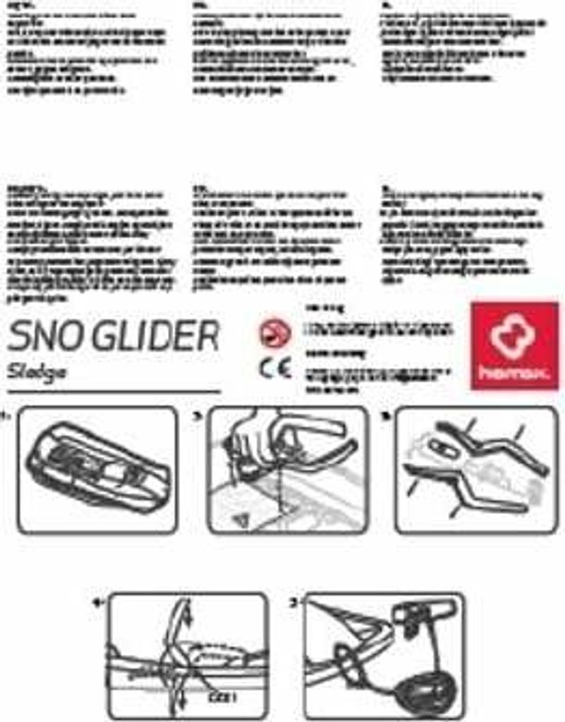 Hamax Sno Glider Pulling Rope Bag Skitouren schaufel