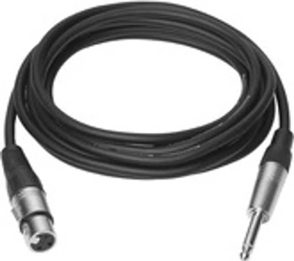 Câble XLR vers Jack 6.35mm 10m Vivolink - Câble Audio Professionnel Noir