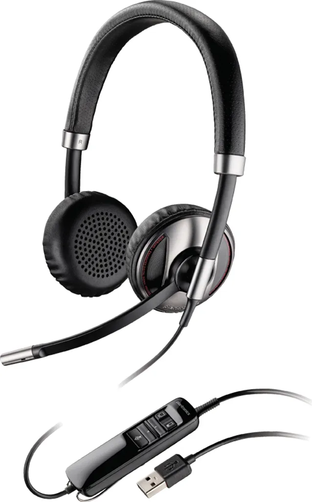 Casque Audio Professionnel Poly C720-M Binaural avec Micro Anti-Bruit