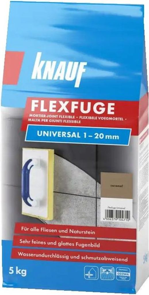 Knauf Fugenmörtel Flexfuge Universal 1 - 20 mm caramel 5 kg Produktbild 