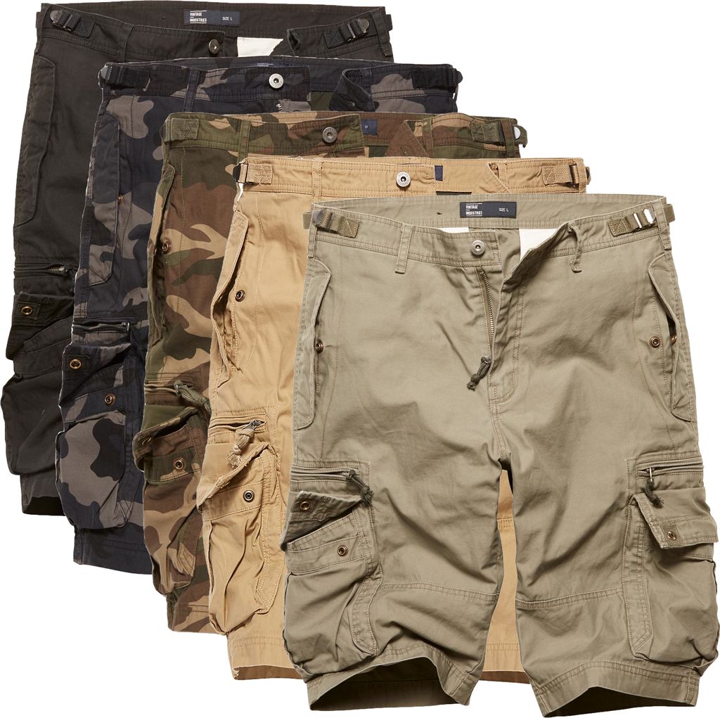 Vintage Industries Shorts Gandor, Farbe:woodland, Größe:L