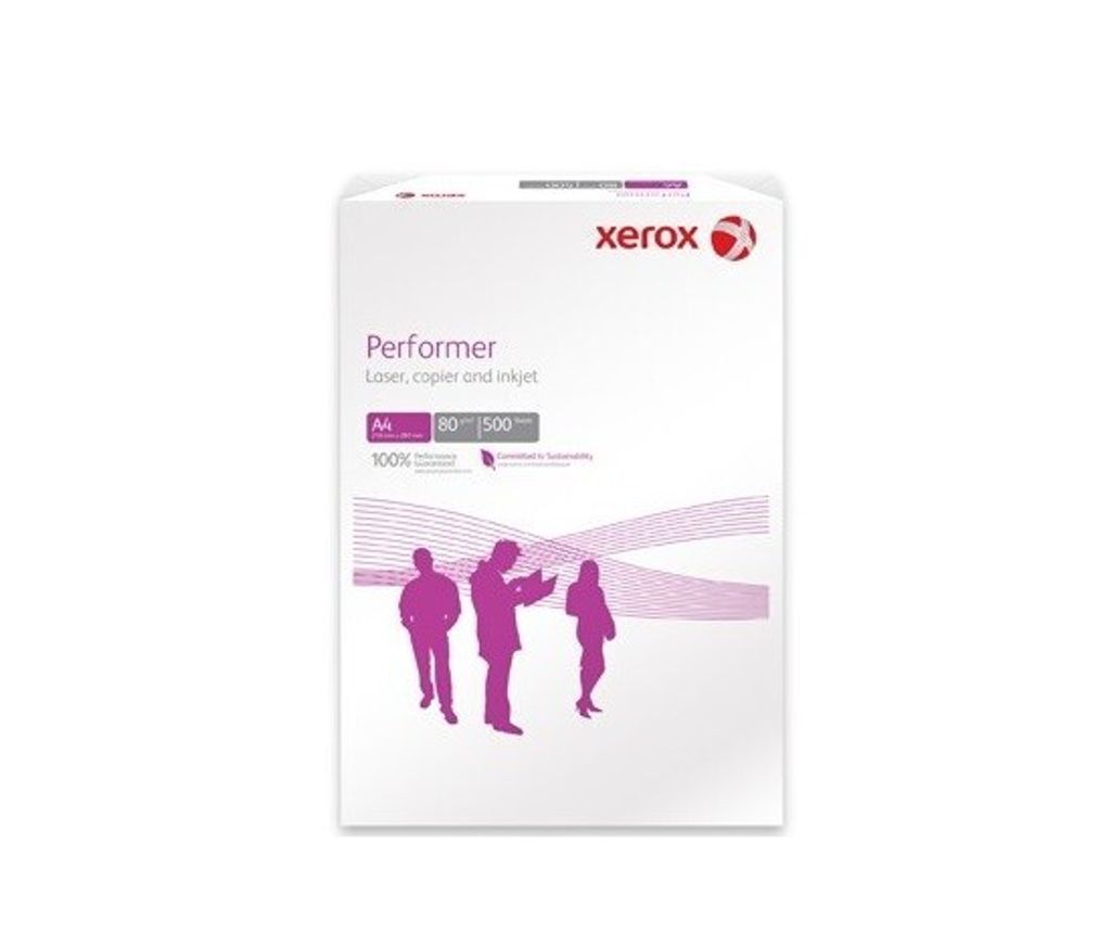 A pack of Xerox Performer paper is shown against a white background.