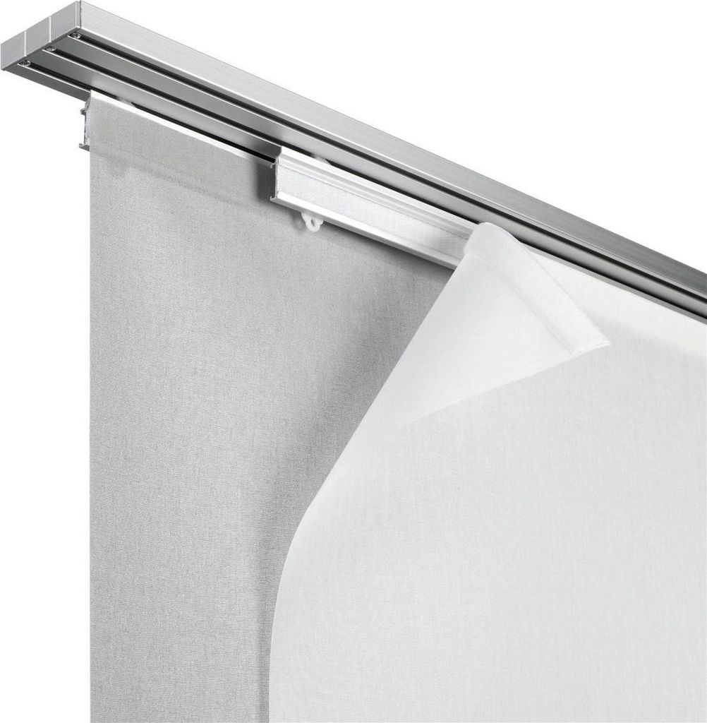 Gardinia Schiene für Flächenvorhang Atlanta silber, 160 cm, 3-läufig