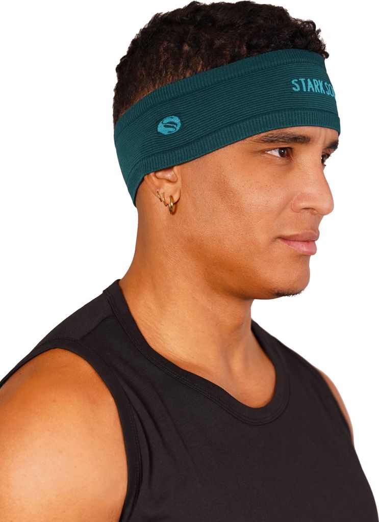 Stark Soul Premium Sportstirnband – Feuchtigkeitsableitendes, Rutschfestes Stirnband für Männer und Frauen – Petrol