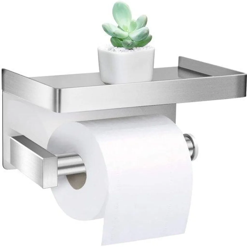 Accessoire WC porte-rouleau inox pour rénovation salle de bains moderne