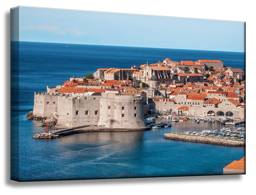 Leinwanddruck Architektur Kroatien 60x40 cm Dubrovnik Zadar Urlaub