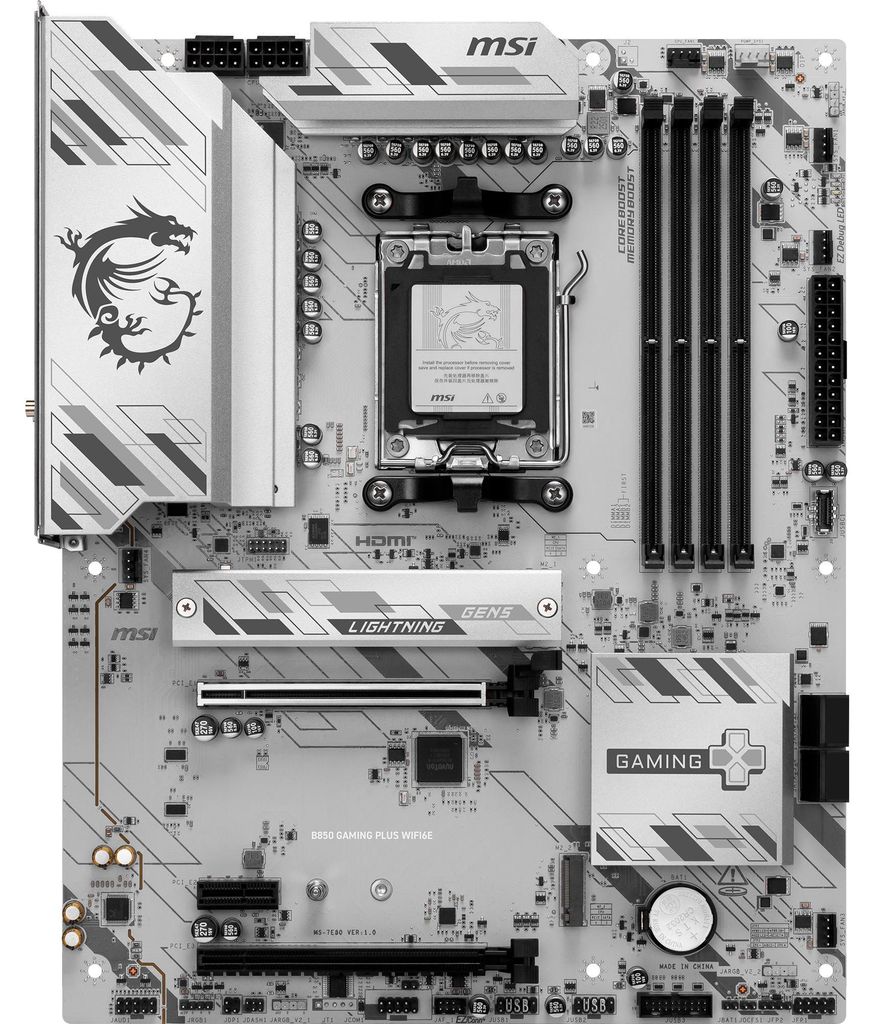 MSI B850 GAMING PLUS WIFI6E, AMD, Gniazdo AM5, AMD Ryzen Zdjęcie produktu 