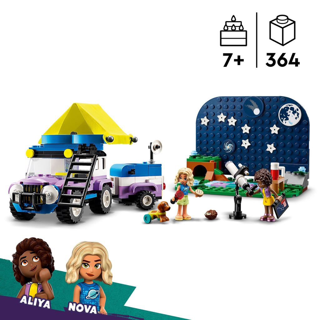 LEGO Friends Kamper z mobilnym obserwatorium gwiazd, Pojazd Zdjęcie produktu 
