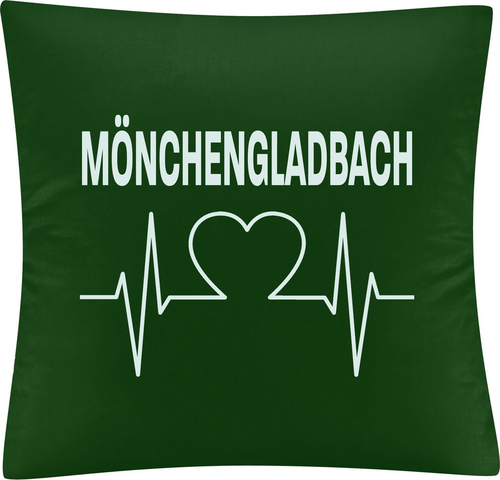 multifanshop Kissenbezug - Mönchengladbach - Herzschlag, Produktbild 
