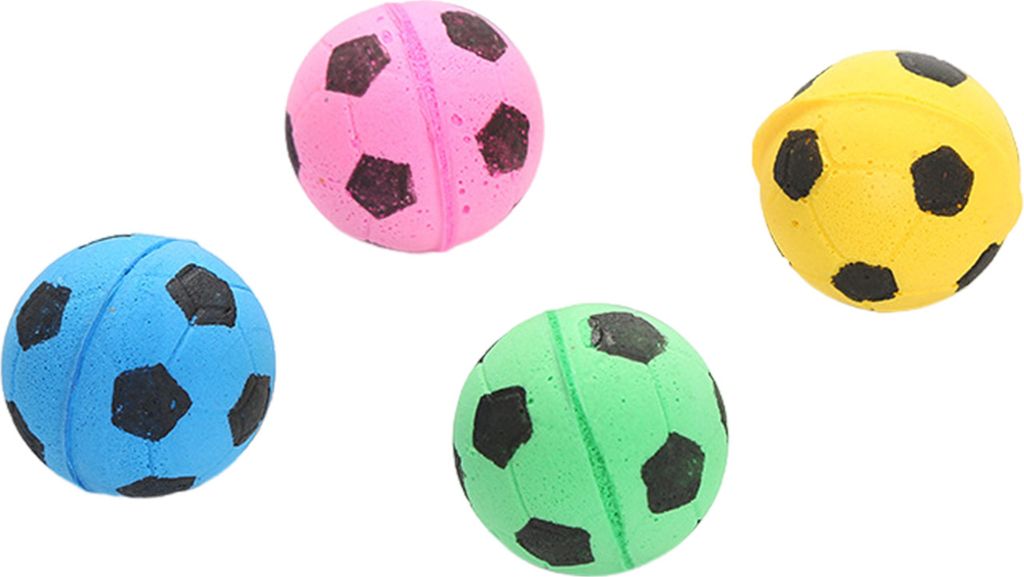 Katzenspielzeugball, interaktives Kauspielzeug für Kätzchen in Fußballform, Hüpfbälle, bissfest, fördert die Bewegung, reduziert Angst, Spiel...