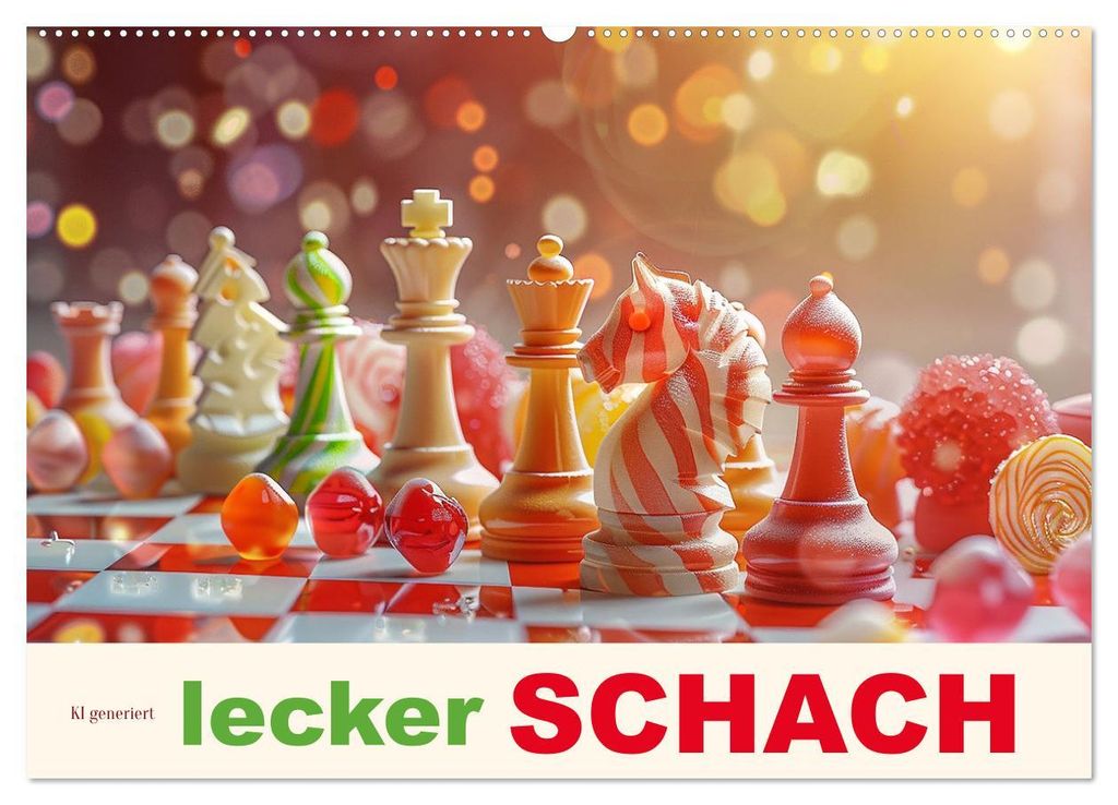 Lecker Schach (Wandkalender 2027 DIN A2 quer), CALVENDO Monatskalender
