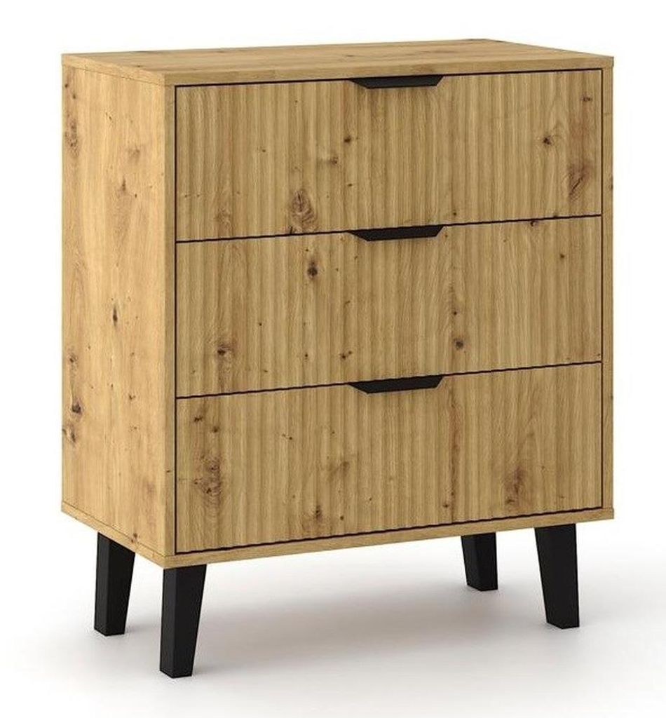 Komoda Scandi 3S SLIM DĄB ARTISAN Produktbild 