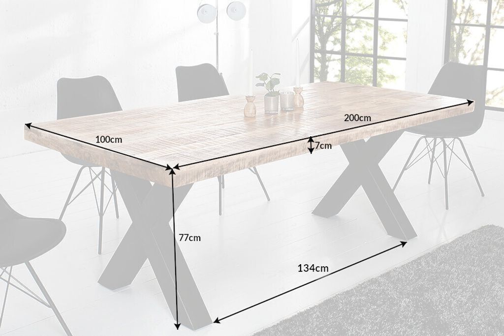 riess-ambiente Massiver Esstisch IRON CRAFT 200cm natur Produktbild 11