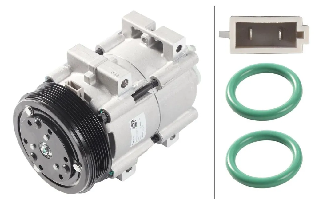 Compresseur climatisation pour Ford Maverick 12V HELLA Ø 127 mm