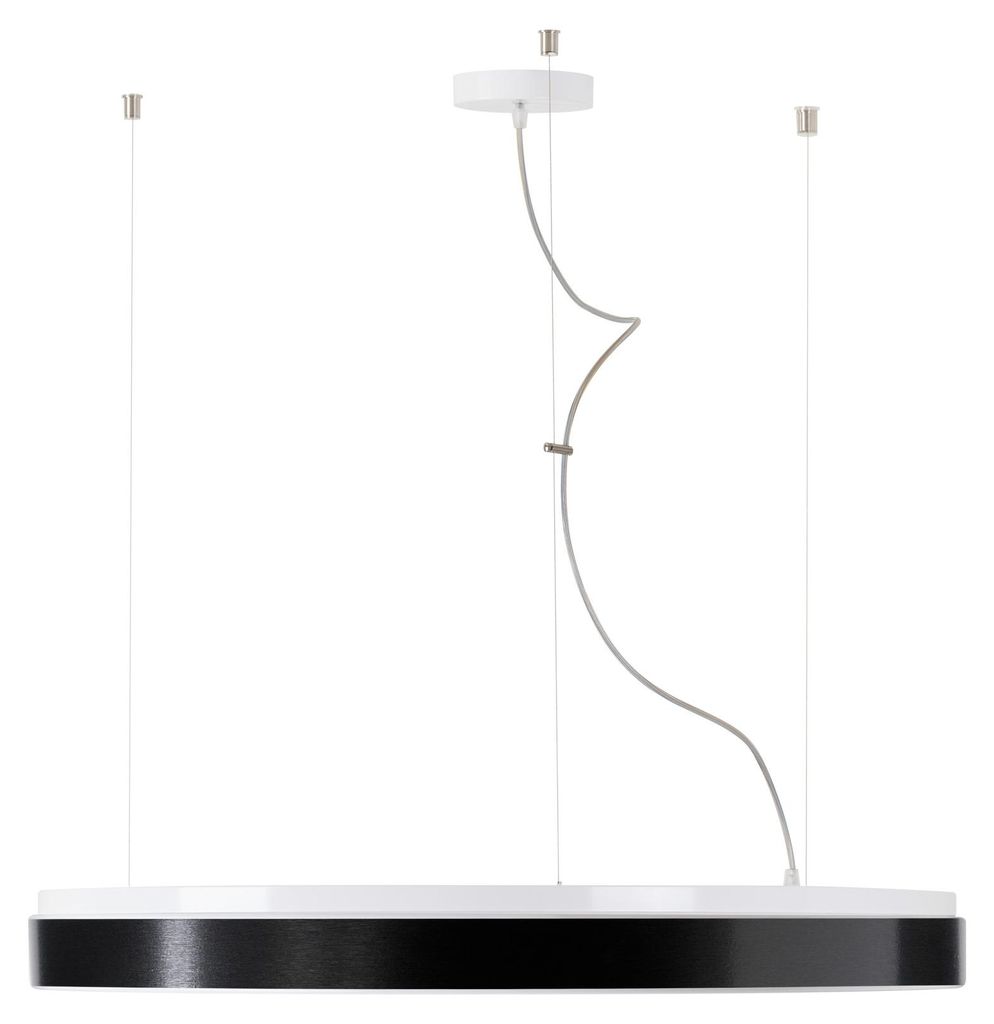 OSMONT DEL69927 DELIA LC5 Hängeleuchte aus Kunststoff, weiß, Schutzart IP40, 4000 K, 98 W LED, DALI