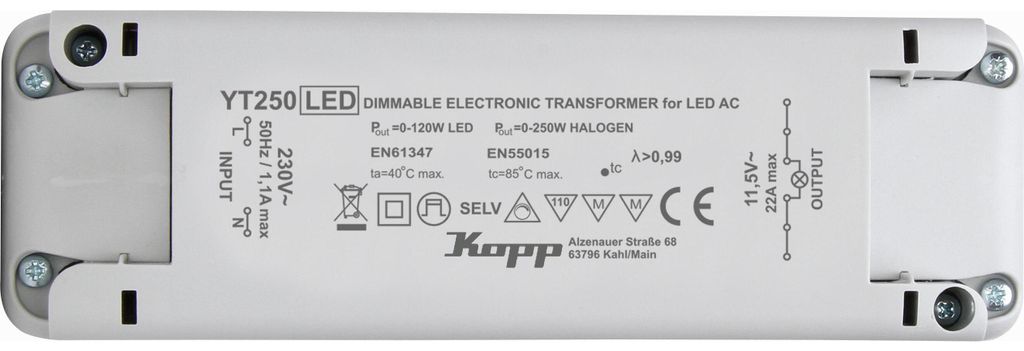 Kopp 202525095, Elektronischer Beleuchtungstransformator, Produktbild 