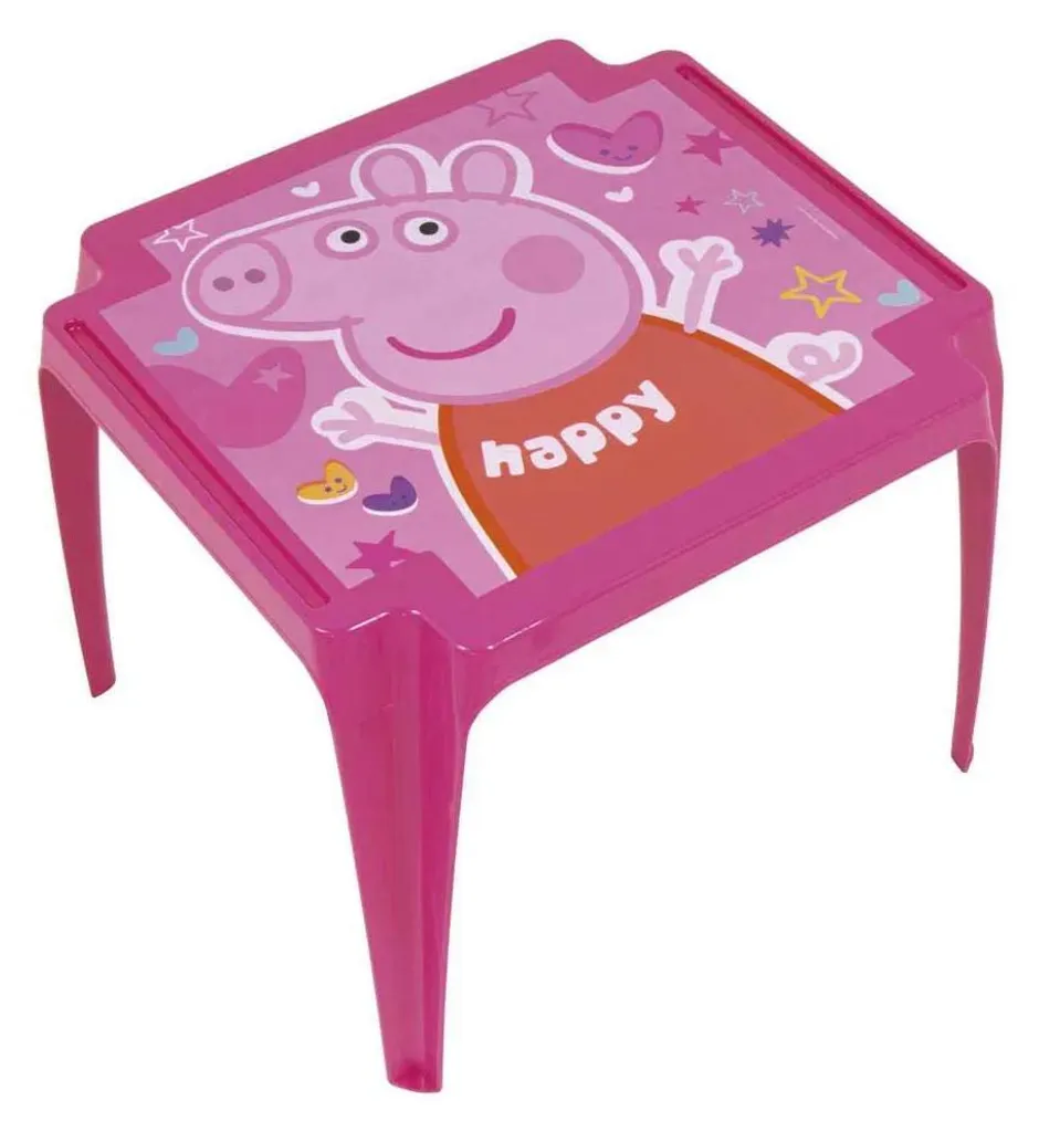 Table de jeux Peppa Pig pour dessiner et manger - Plastique durable