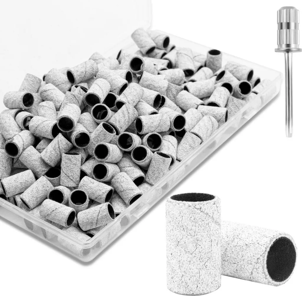 Kit Manicure Fai-da-Te: 280 Pezzi Manicotti e Tappi per Fresa 2.35mm