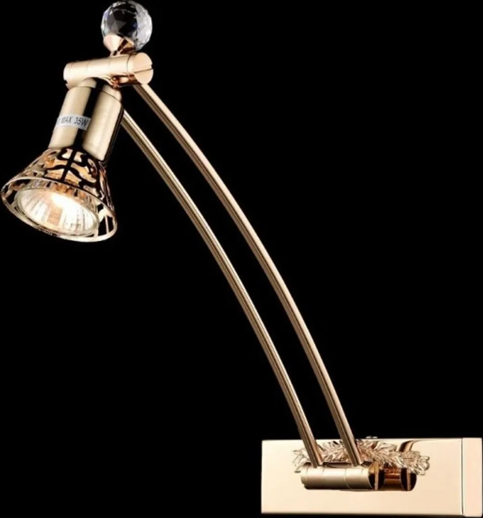 Casa Padrino Applique Murale Art Nouveau en Cristal Doré 16 x 34 cm