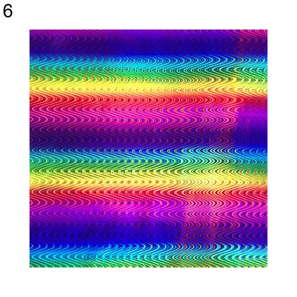 30,5 cmx30,5 cm Regenbogenschriftenfilm Selbstklebend schillernden holographische schillernde Film für DIY-Handwerk-6