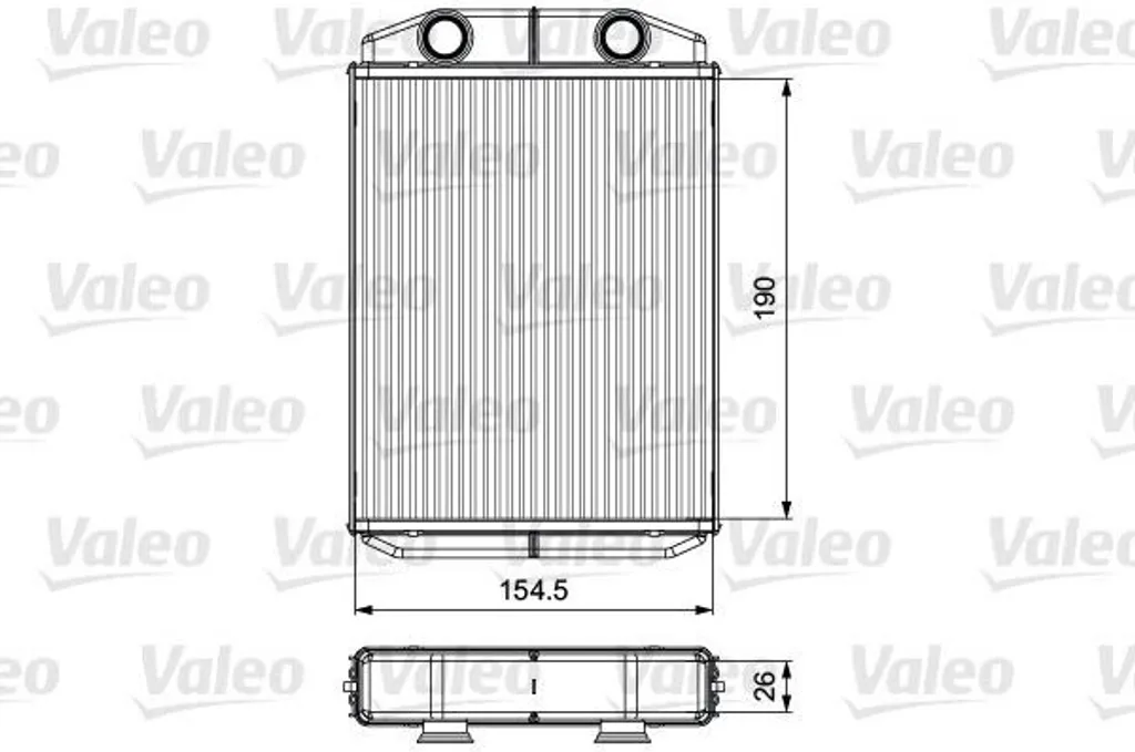 Radiateur de chauffage VALEO 811553 pour Dacia Dokker et Lodgy 271154491R
