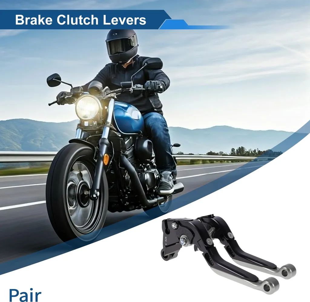Leviers de Frein et d'Embrayage pour Kawasaki ZZR600 2005-2009 Noirs
