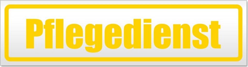 Pflegedienst Magnetschild Schild magnetisch