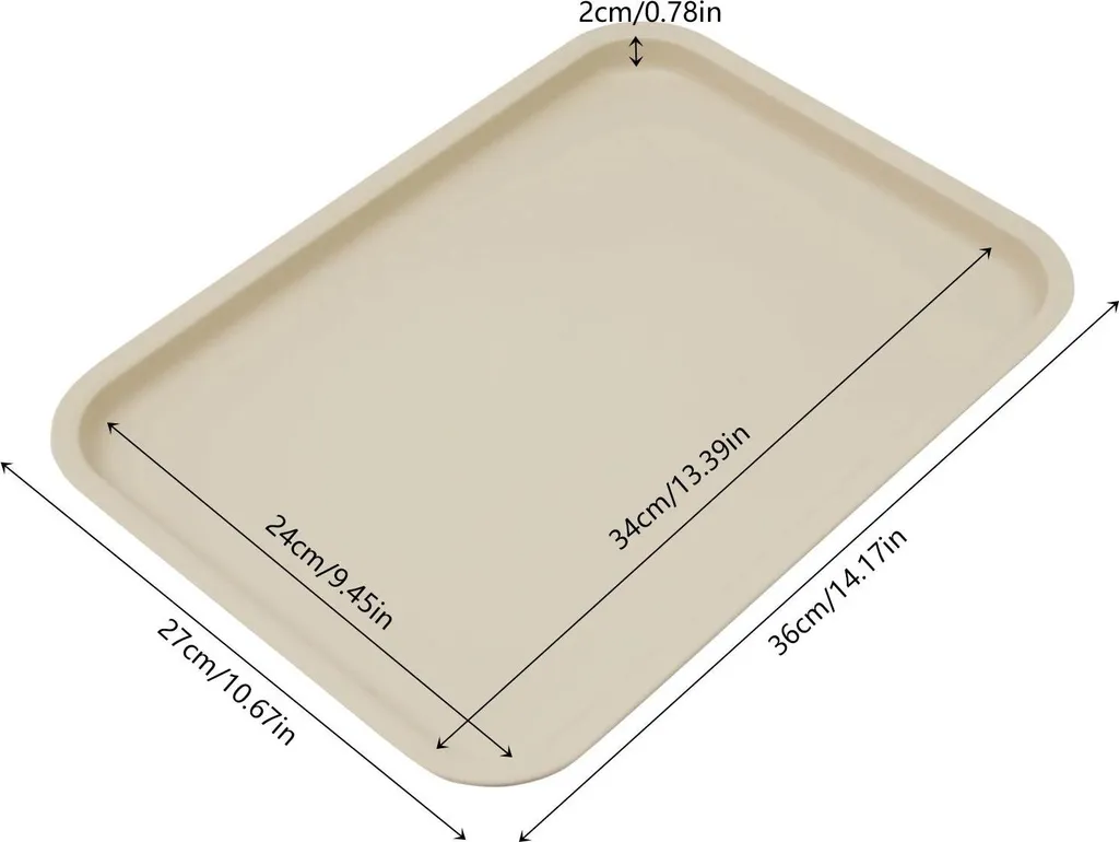 Vassoi Mensa Professionali 36x27 cm PP Bianco - Fornitura Stock 24pz - 6