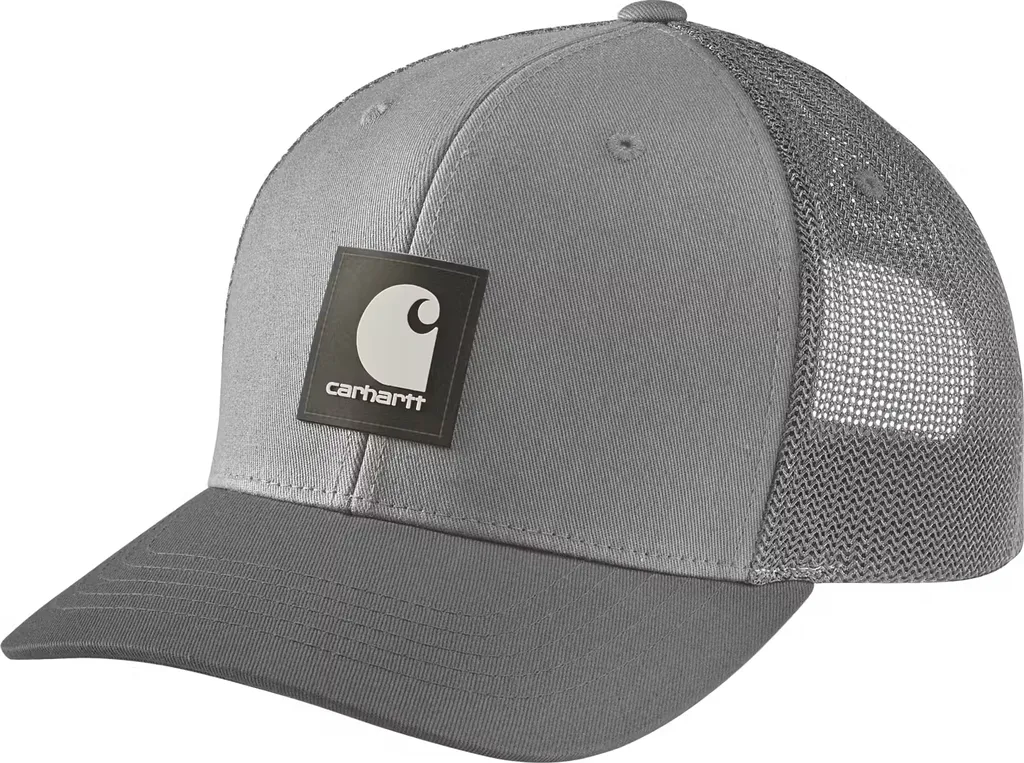 Casquette Carhartt Rugged Flex Twill Mesh-back Grise à Logo Patch Homme