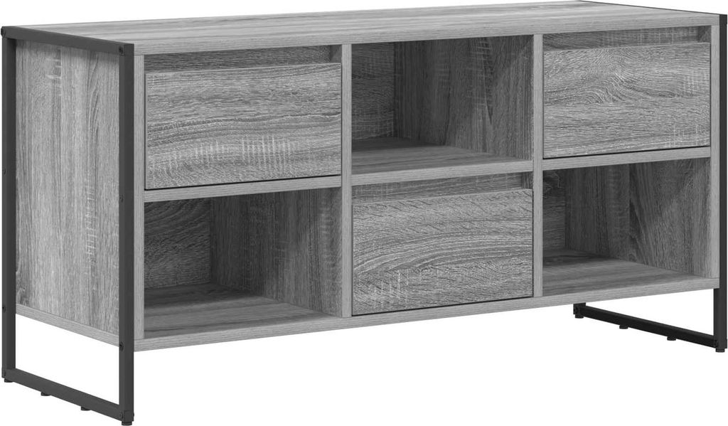 vidaXL TV-Schränk Graues Sonoma 100 x 36 x 49,5 cm Holzwerkstoff