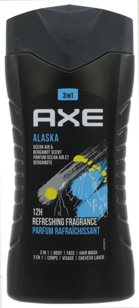 Axe Alaska Ocean Air Bergamot 3 in 1 Body, Face & Hair Wash 3 x 400ml