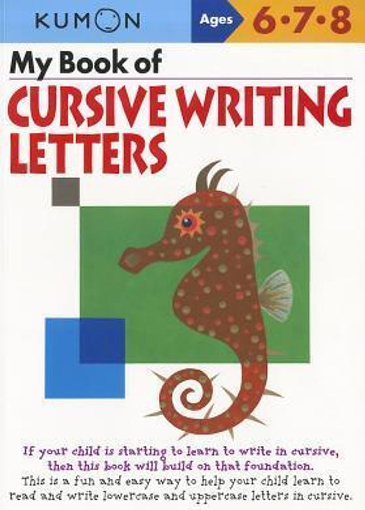 My Book Of Cursive Writingletters – Lingua: Inglese