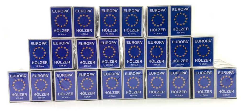 500 Stück Schachteln Europa Streichhölzer Zündhölzer Produktbild 