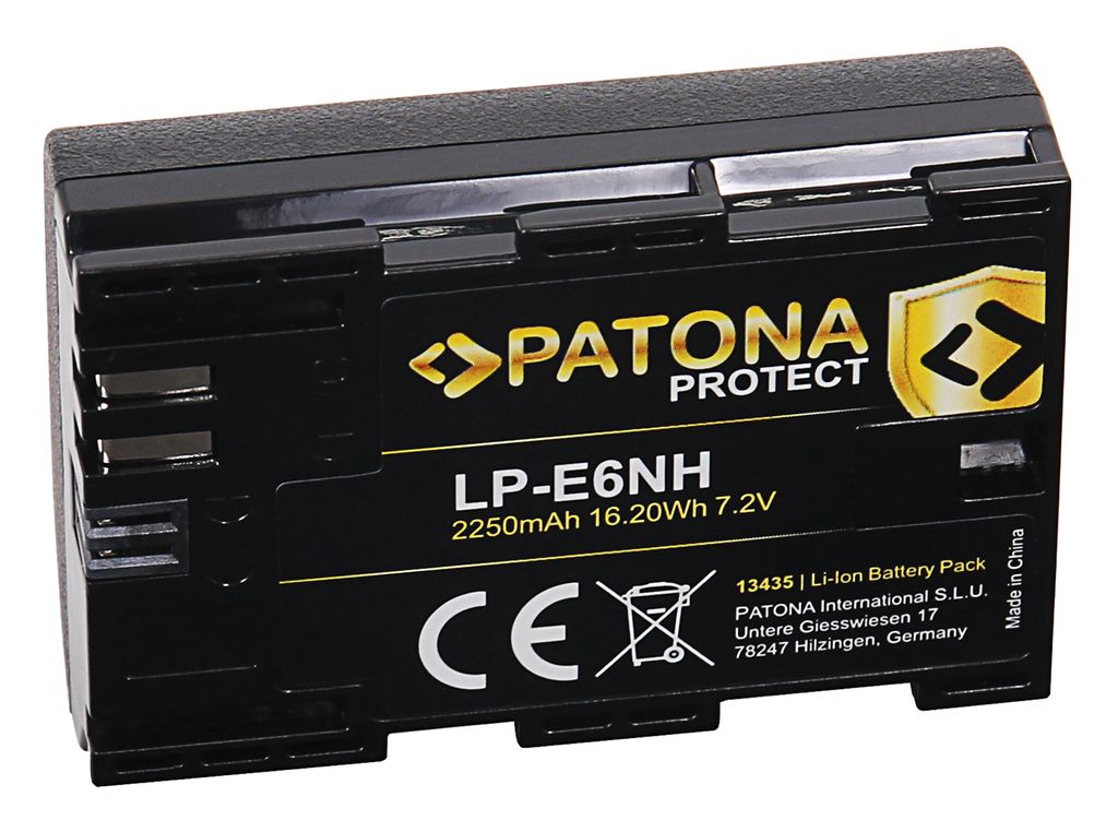 PATONA 13435, Canon, 2400 mAh, 7,2 V, Lithium-Ion (Li-Ion)
