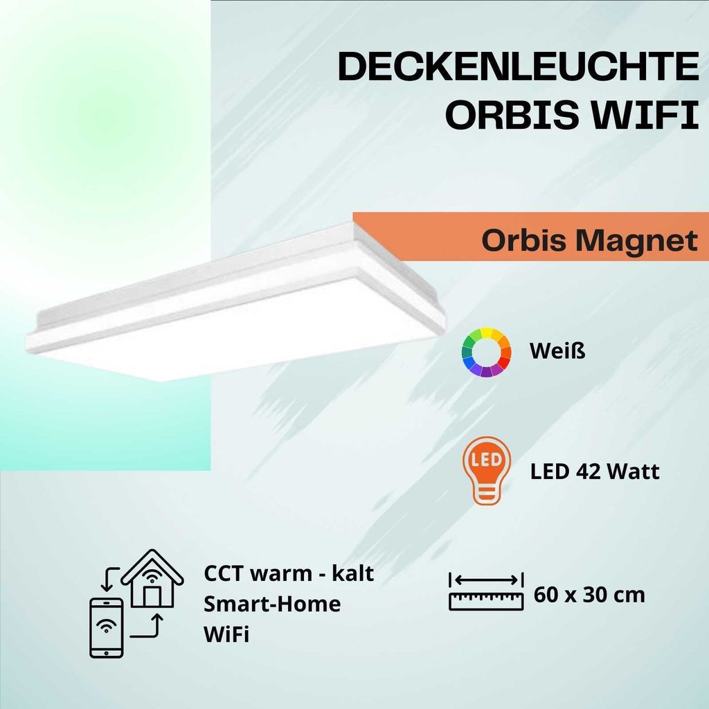 LEDVANCE SMART+ Orbis Magnet LED Deckenleuchte, Wandleuchte Produktbild 